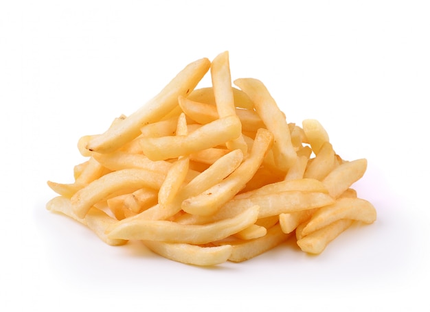 Photo french fries isolated on white space