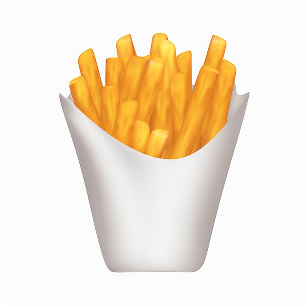 Photo french fries isolated