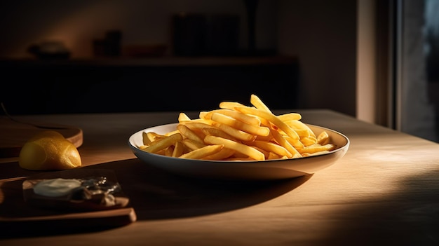 French fries in a plate