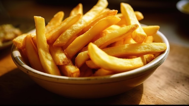 French fries in a plate