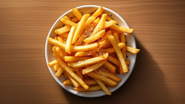 French fries in a plate