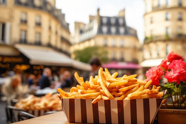 Foto french_fries_served_in_a_vibrant_street_market_settin271_block_1_0jpg