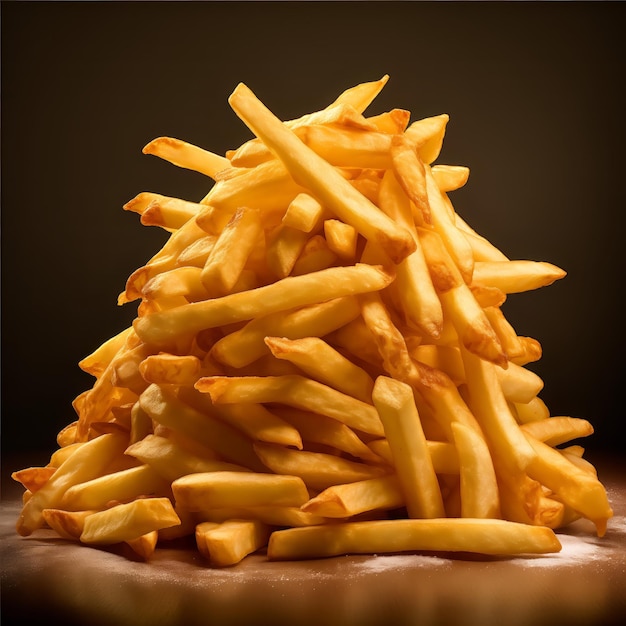 French fries snack french fries close up copy space background