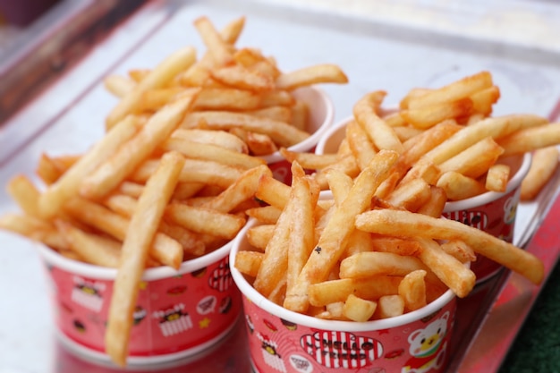 French fries at street food