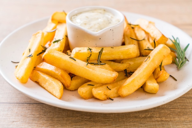 French fries with sauce