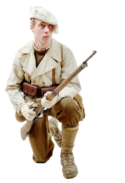 Солдат французской горной пехоты во время Второй мировой войны