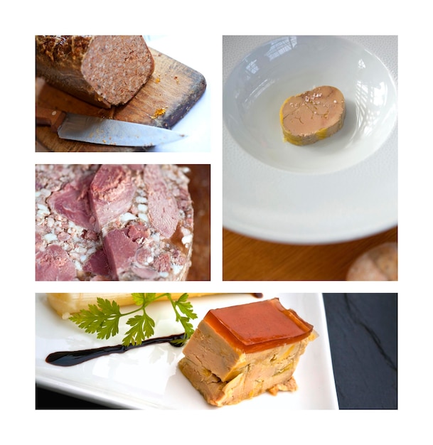 French pate on a collage