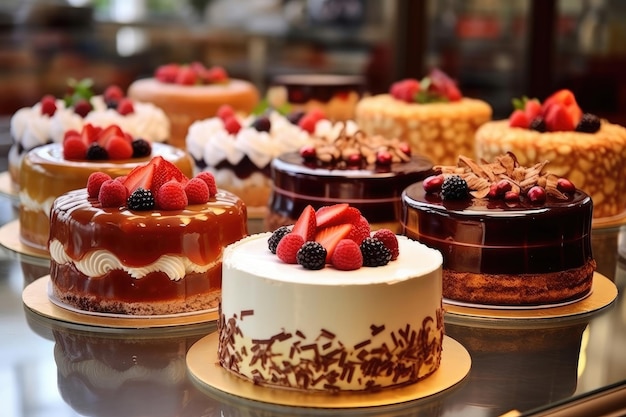 French patisserie cakes