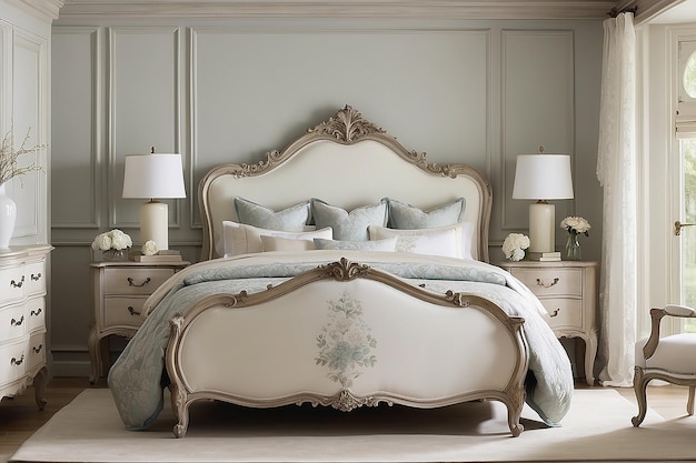 Photo french provincial bedroom charm