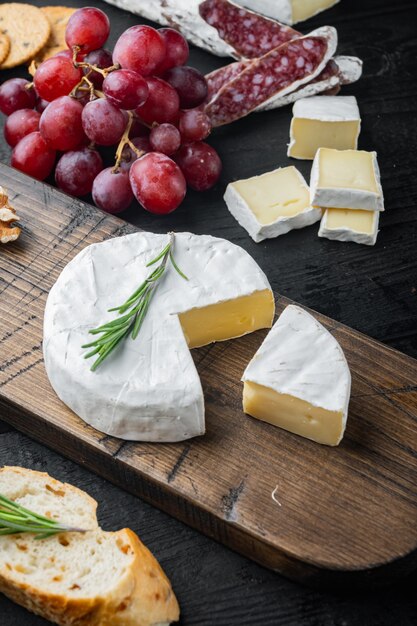 French soft camembert of normandy cheese