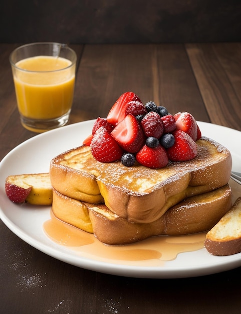 French toast photography