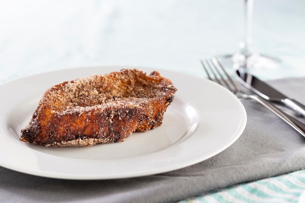 French toast, traditional Brazilian Christmas dessert. Known in Brazil as rabanada.