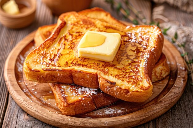 french toast with butter