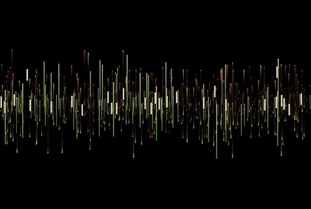 Frequentiebalken textuur muzikale audio gradiënt stralen stijl lijntekeningen achtergrond