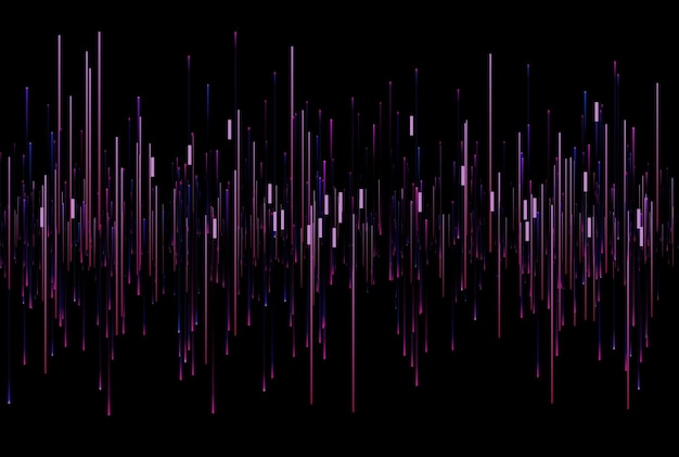 Frequentiebalken textuur muzikale audio gradiënt stralen stijl lijntekeningen achtergrond