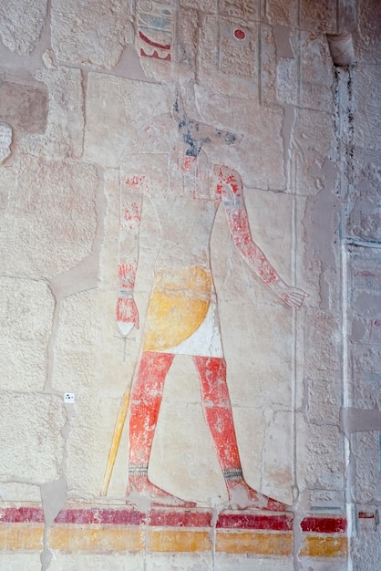 Fresco's bij de dodentempel van hatshepsut in deir elbahri