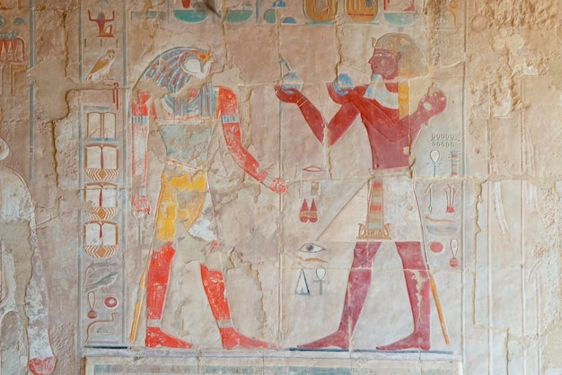 Frescoes at the Mortuary Temple of Hatshepsut at Deir elBahri