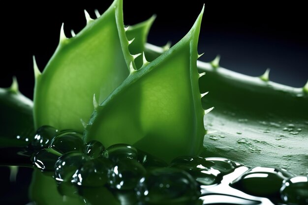 Foto gel di aloe vera fresco