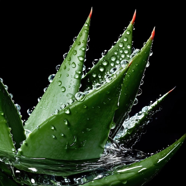 Photo fresh aloe vera gel