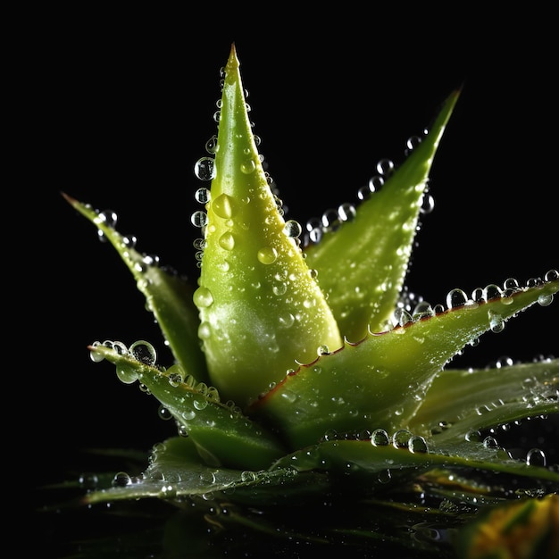 Photo fresh aloe vera gel