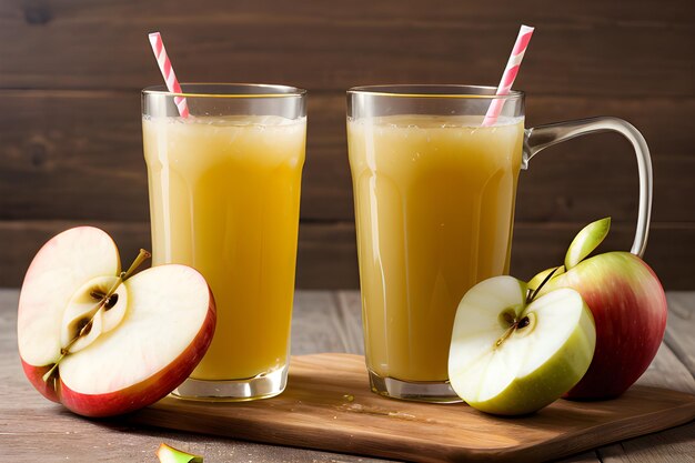 Fresh apple juice