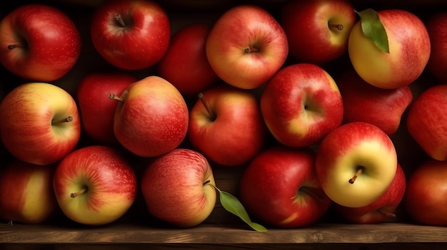 신선한 사과 농산물 이미지