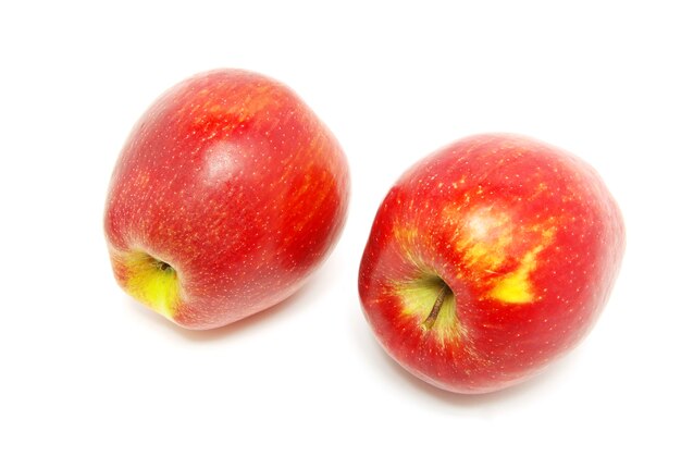 Fresh apples isolated on a white