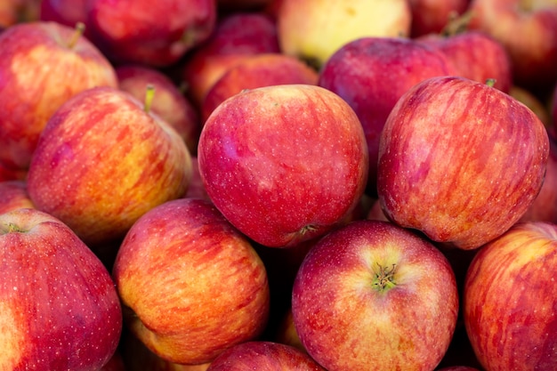 Fresh apples in the market