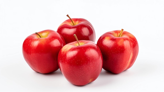 Fresh apples on a white background