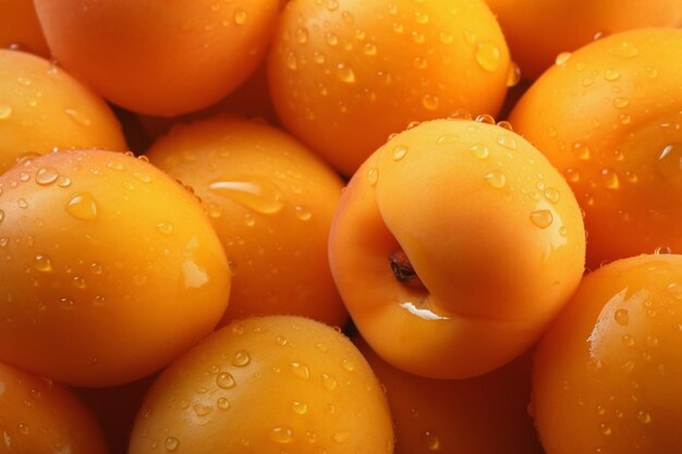 Свежие абрикосовые фрукты Ai генеративный
