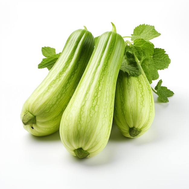 Fresh Ash gourd Isolated on white background