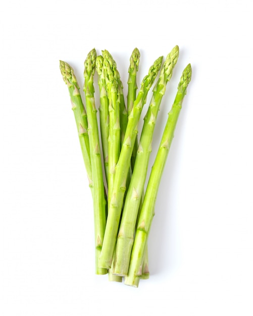 Fresh asparagus isolated