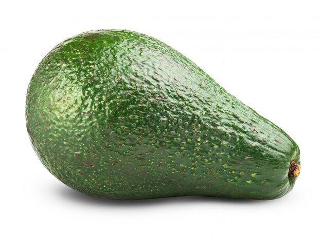 Fresh avocado isolated on white