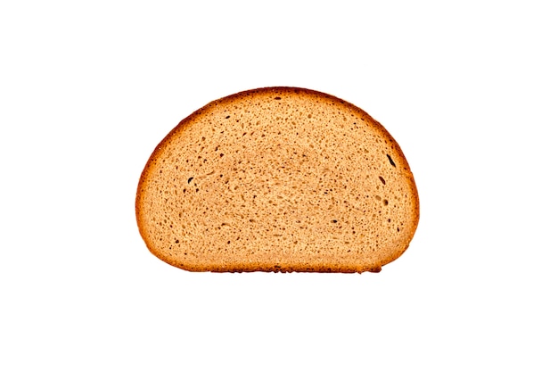 Fresh baked bread slice isolated 