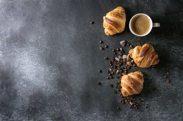 Fresh baked croissants