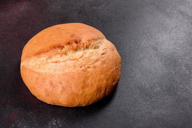 Fresh baked white bread. Freshly baked traditional bread