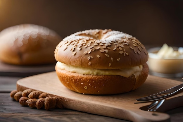 Fresh baked wholegrain buns