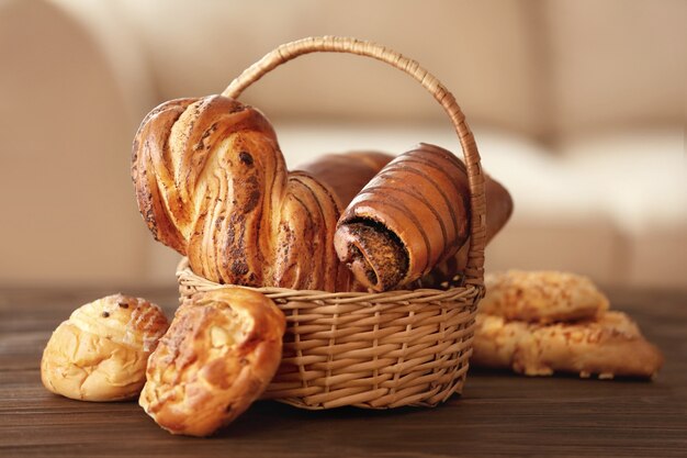 Fresh bakery products, closeup