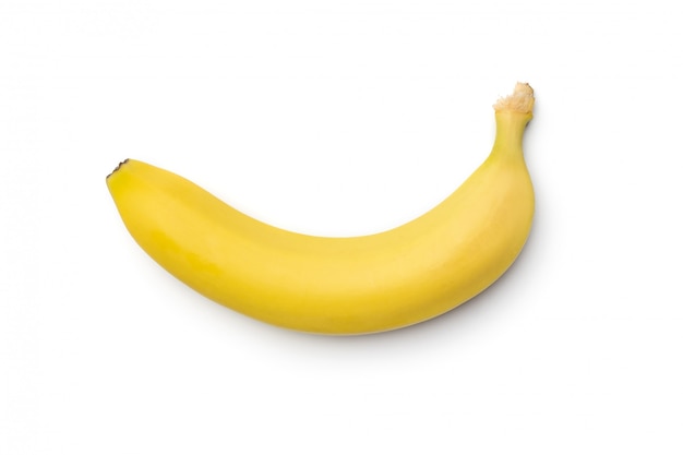 Fresh banana isolated on white background