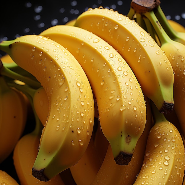 Свежий банан без швового фона генеративный ai