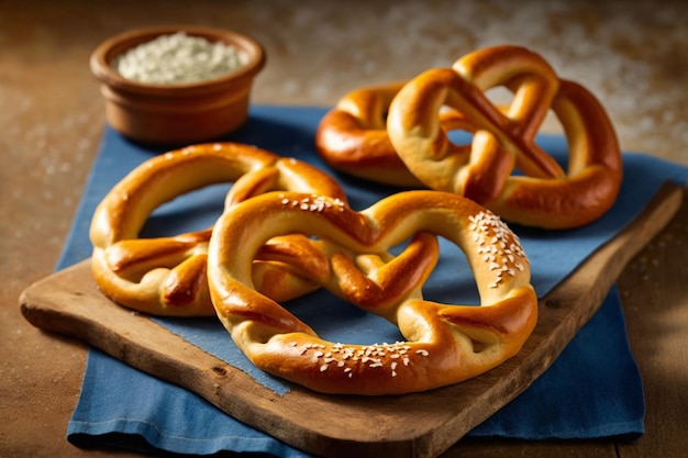 Fresh bavarian pretzels