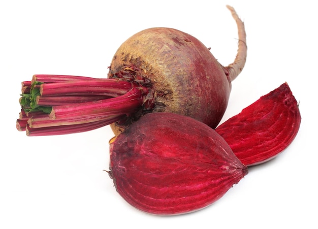 Fresh Beet over white background