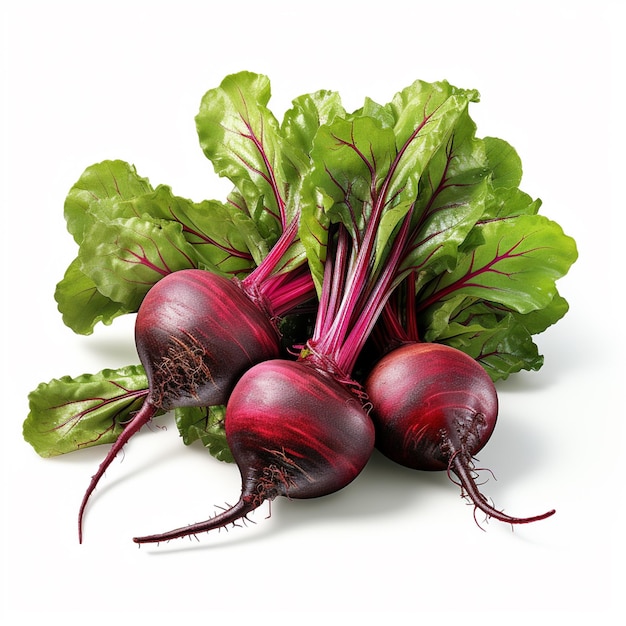 fresh Beetroot isolated on white background