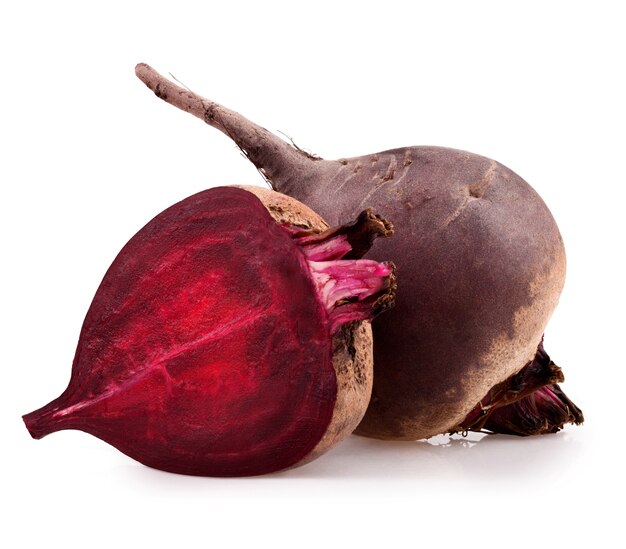 Fresh beetroot isolated on white background