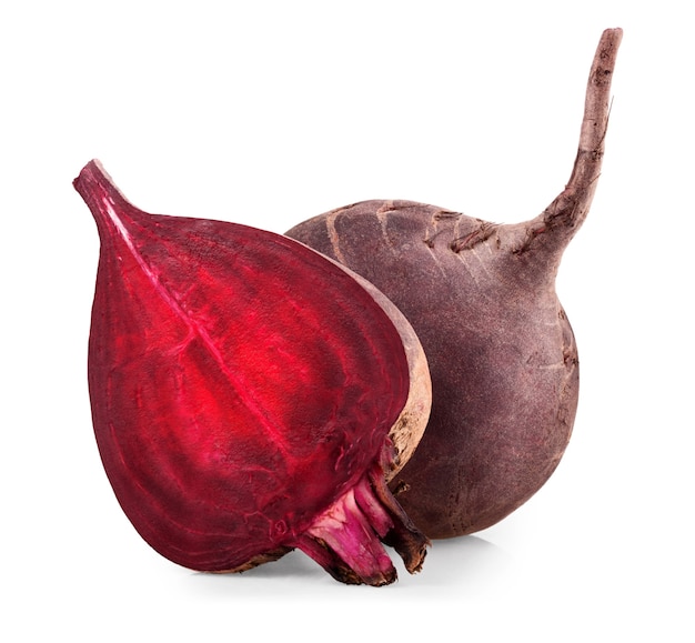 Fresh beetroot isolated on white background