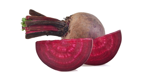 Fresh beetroot isolated on white background