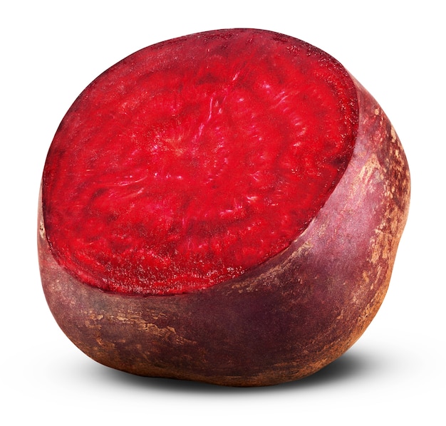 Fresh beetroot isolated on white