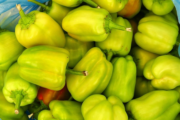 Fresh bell pepper freshly picked from the market