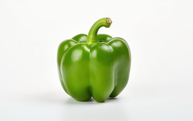 Fresh bell pepper isolated on white background