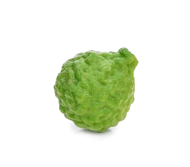 Fresh bergamot fruit isolated on white background